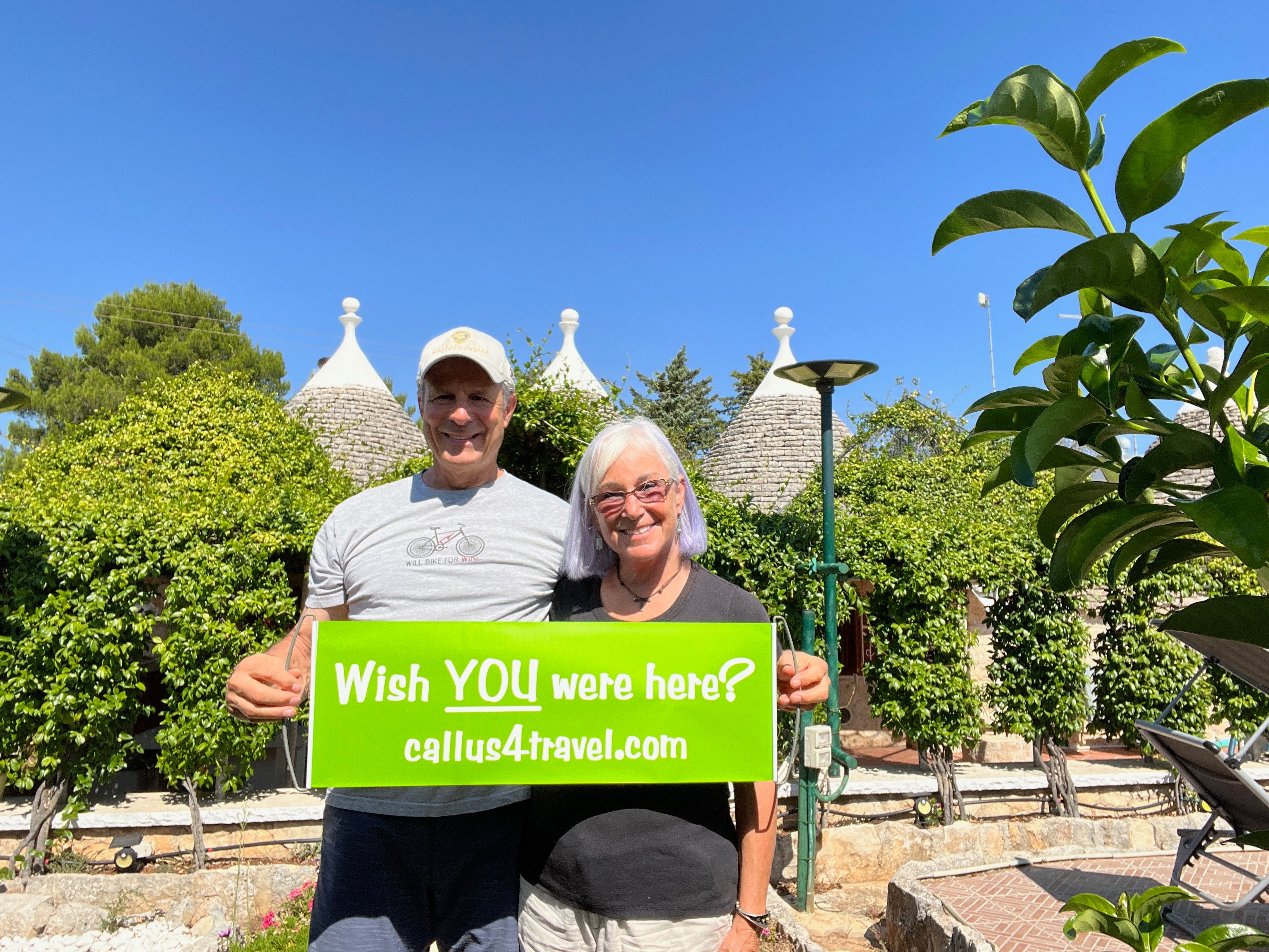 Patty and Tom Walsh in Ostuni Italy